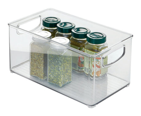 iDesign Clear Storage Bin 6 in. H X 5 in. W X 10 in. D Stackable