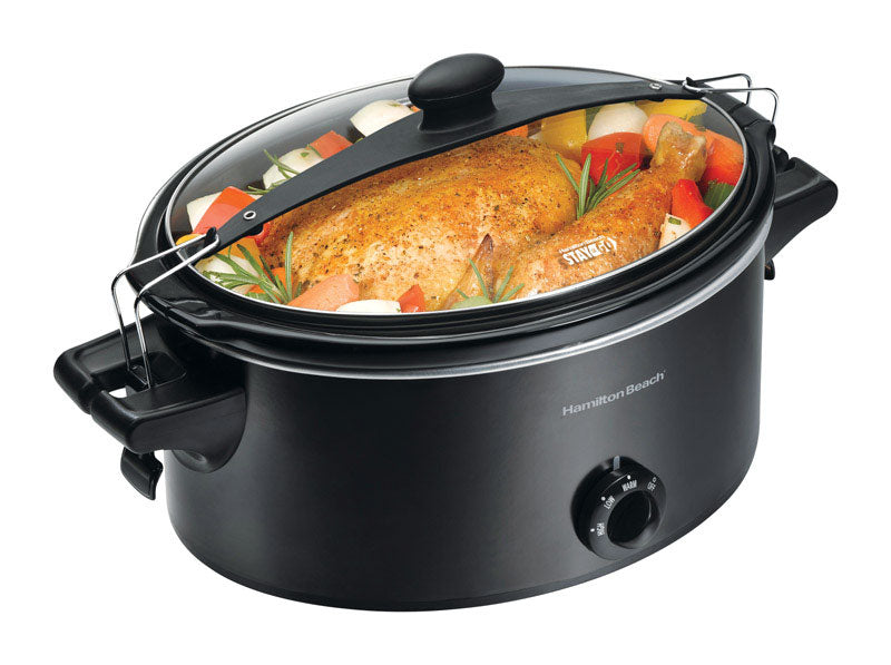 SLOW COOKER BLK 6QT