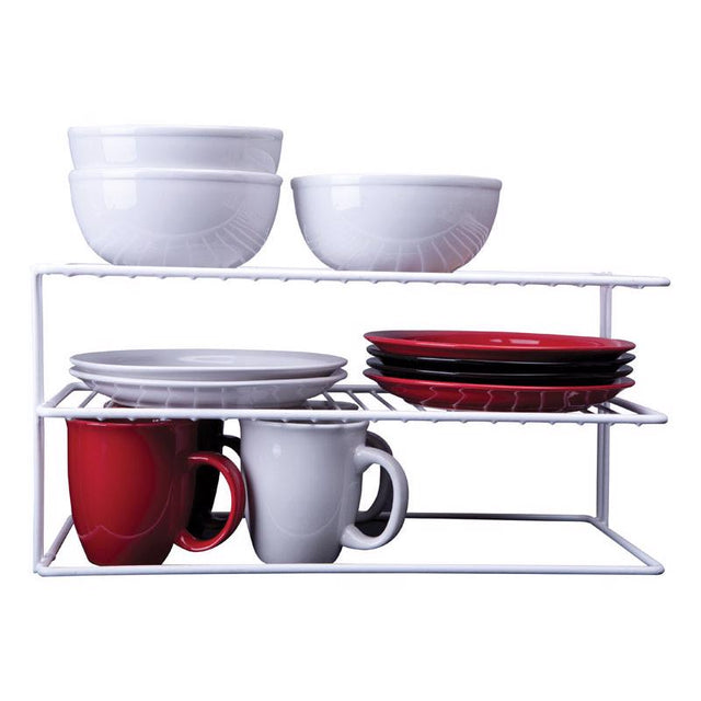 Grayline 40126, Large Two Shelf Organizer, White