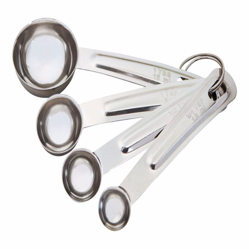 MEASURING SPOONS SS 4PC
