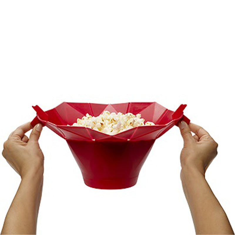 Chef'n Pop Top Red Silicone Popcorn Popper 10 oz