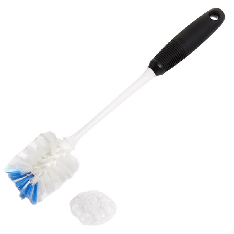 OXO Good Grips 2 in. W Soft/Medium Bristle Plastic/Rubber Handle Bottle Brush