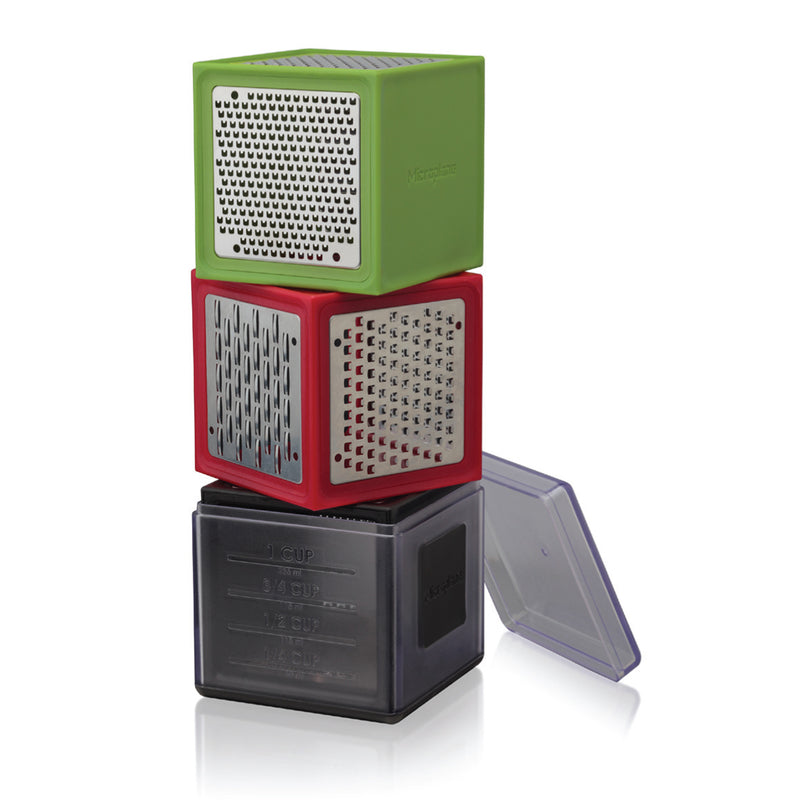 Microplane Assorted Colors Plastic/Stainless Steel Cube Grater