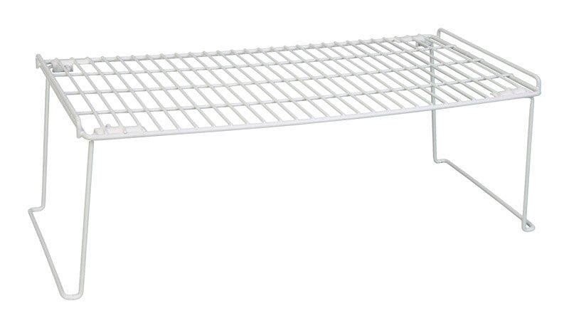 Grayline Life Organized 7-1/2 in. H X 10 in. W X 22 in. L PE Coated White Stackable Shelf