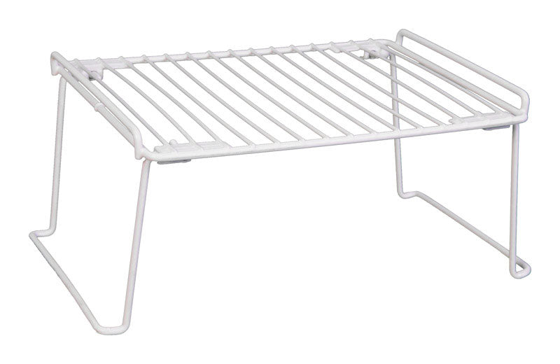 Grayline Life Organized 6 in. H X 9 in. W X 13-1/2 in. L PE Coated White Stackable Shelf