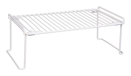Grayline Life Organized 6 in. H X 9 in. W X 17-1/3 in. L PE Coated White Stackable Shelf