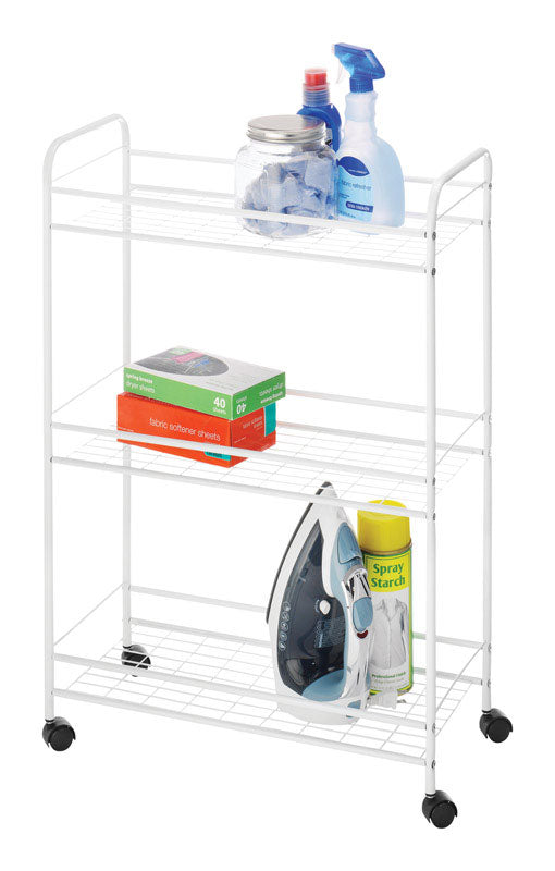 HOUSEHOLD CART 3TIER WHT