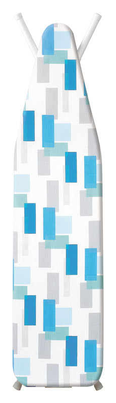 Whitmor 15 in. W X 54 in. L Cotton Blue/Gray Ironing Board Pad and Cover