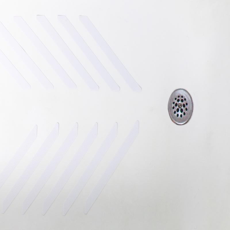 Duck White Shower and Bath Treads Polyurethane 1/32 in. H X 8 3/4 in. L