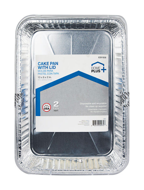 CAKE PAN W/LID 13X9 2PK