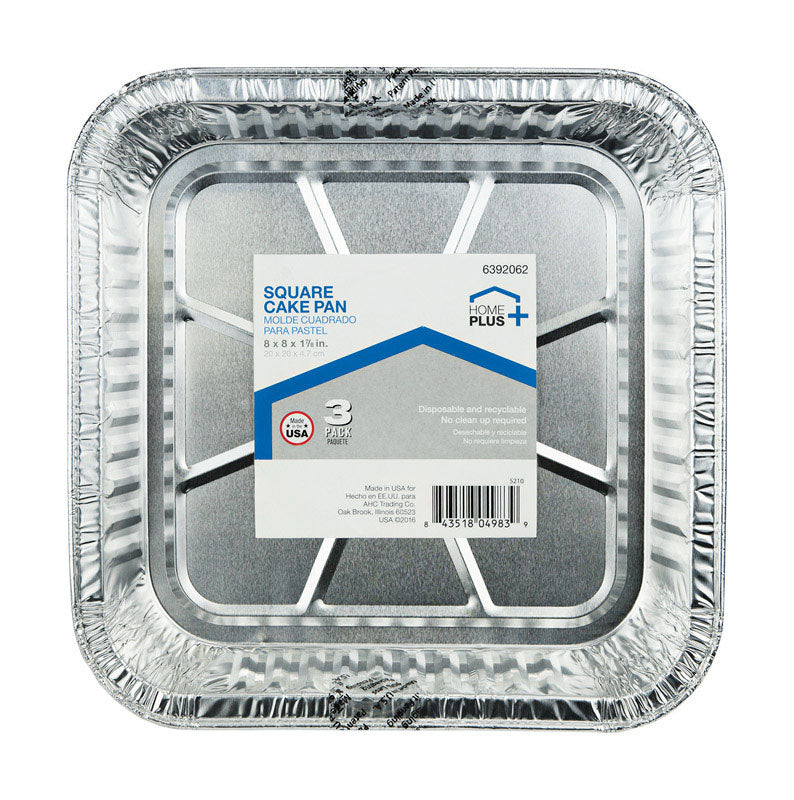 CAKE PAN 8X8" 3PK