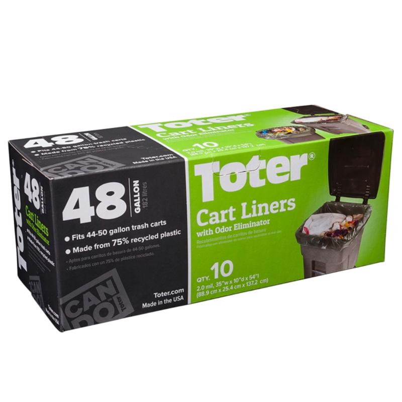 CART LINER 48GAL 10CT