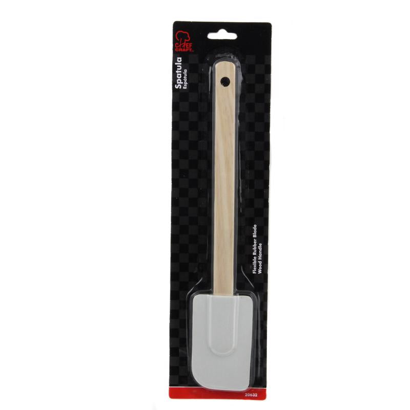 Chef Craft White and Brown Silicone/Wood Spatula