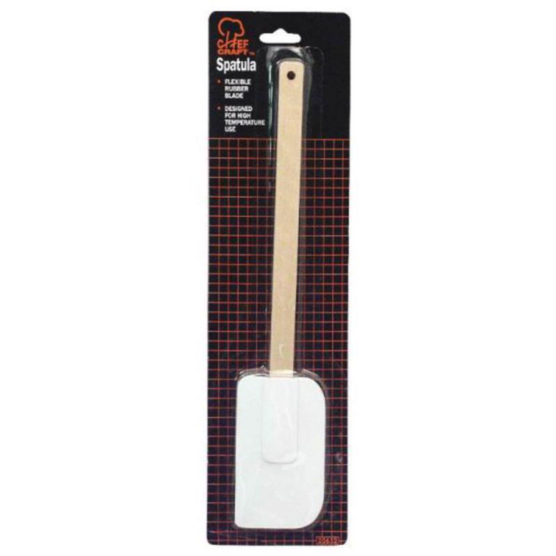 Chef Craft White and Brown Silicone/Wood Spatula