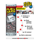 Flex Seal Family of Products Flex Tape 8 in. W X 5 ft. L Black Waterproof Repair Tape