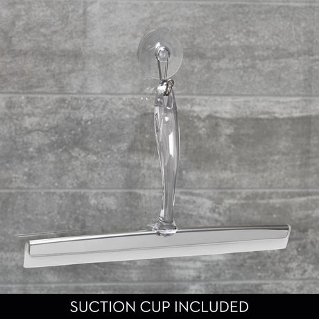 iDesign Zia 12 in. Stainless Steel Shower Squeegee