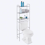 Zenna Home 60.2 in. H X 22.8 in. W X 8-1/2 in. D Silver Metal Spacesaver Shelf