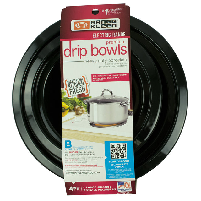 Range Kleen Chrome Drip Bowls 8 in. W X 8 in. L