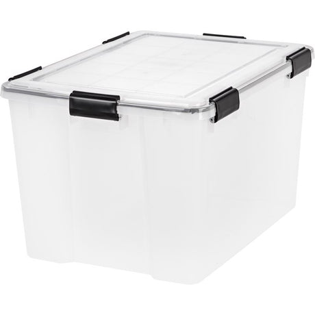STORAGE TOTE 74QT CLR