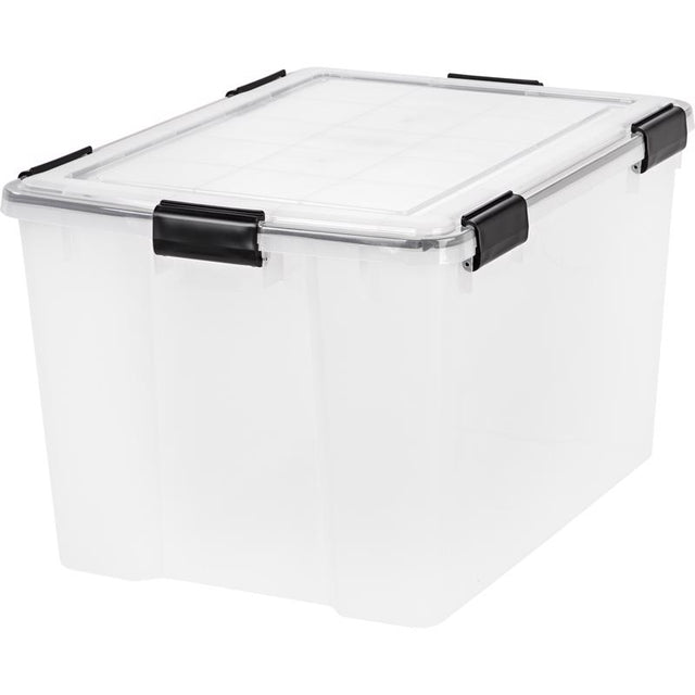 STORAGE TOTE 74QT CLR