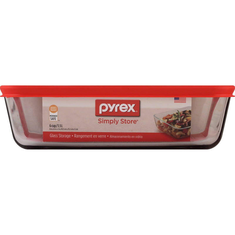 Pyrex Simply Store 6 cups Clear Food Storage Container 1 pk