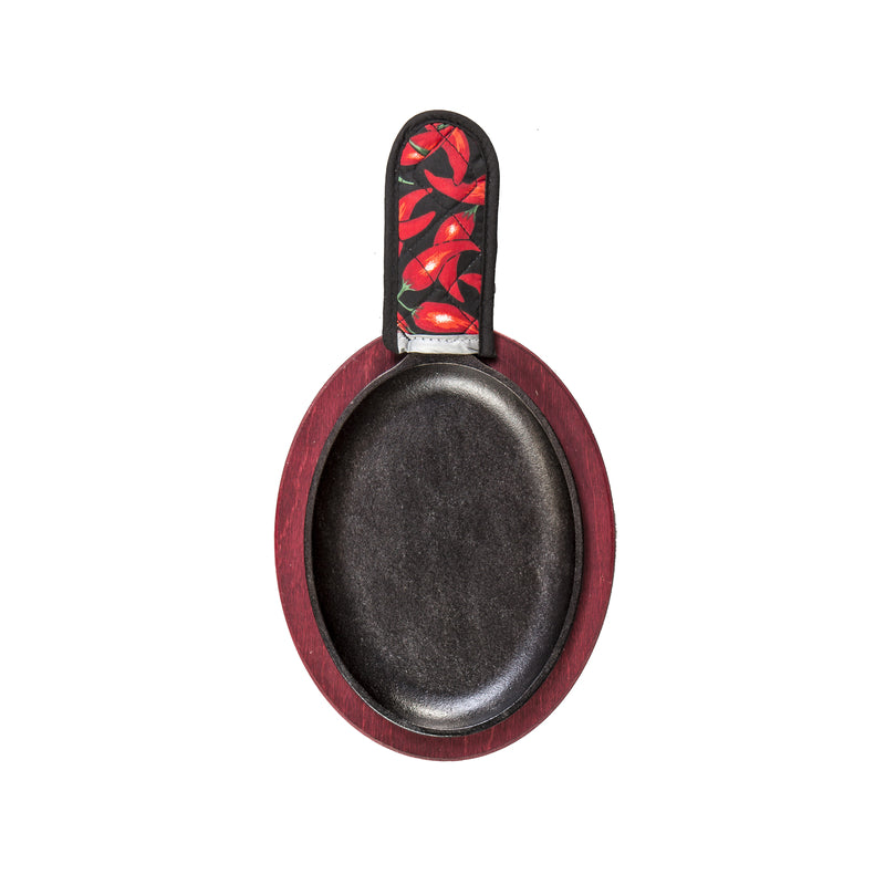 Lodge Cast Iron Fajita Set 5.5 in. 2 pt Black