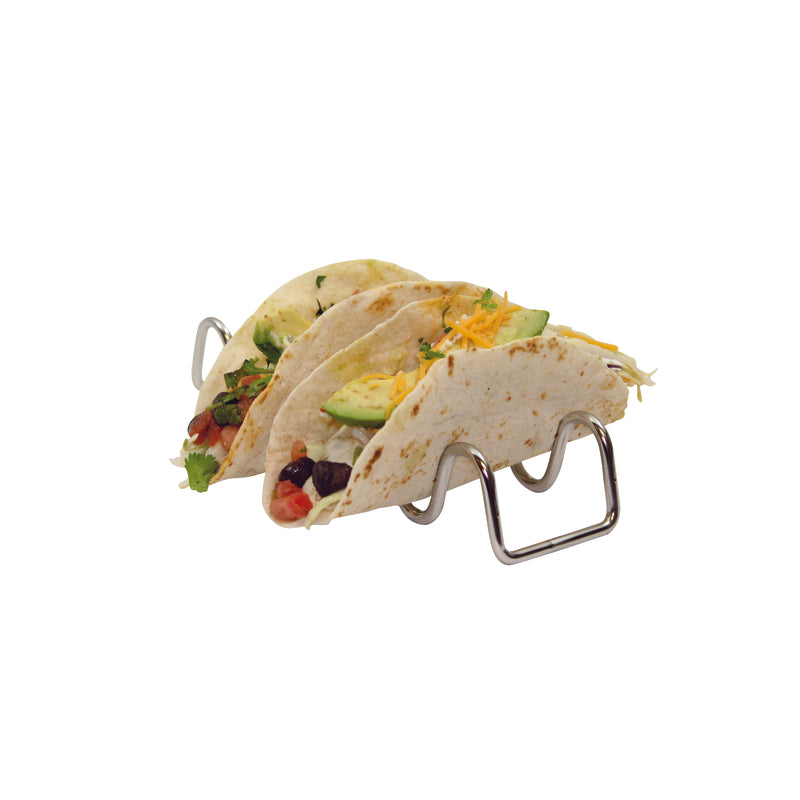 TableCraft Taco Taxi Silver Stainless Steel Taco Holder