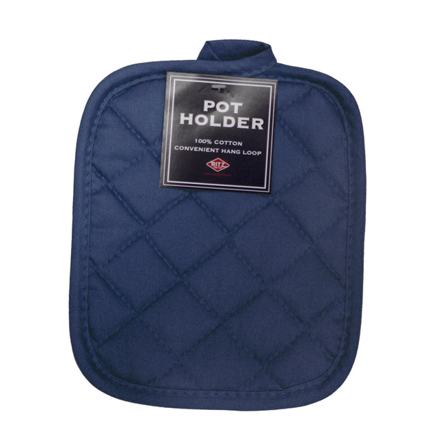 POTHOLDER COTTON BLUE