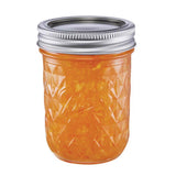 Ball Quilted Crystal Regular Mouth Jelly Jar 8 oz 12 pk