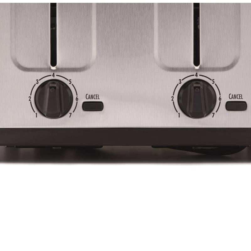 Hamilton Beach Stainless Steel Silver 4 slot Toaster 7.48 in. H X 10.94 in. W X 11.22 in. D