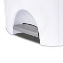 Sterilite 6.6 gal White Polypropylene Step-On Locking Automatic Touchless Wastebasket