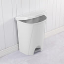 Sterilite 6.6 gal White Polypropylene Step-On Locking Automatic Touchless Wastebasket