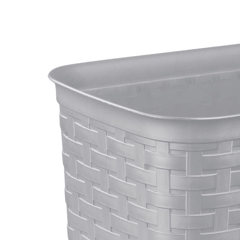 Sterilite 3.4 gal Brown Polypropylene Weave Wastebasket