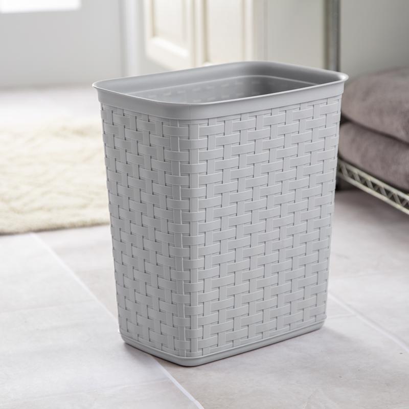 Sterilite 3.4 gal Brown Polypropylene Weave Wastebasket