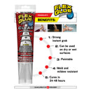 Flex Seal Family of Products FLEX GLUE White Rubberized Waterproof Adhesive 6 oz