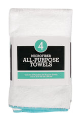 TOWEL MICRO WHT 4PK
