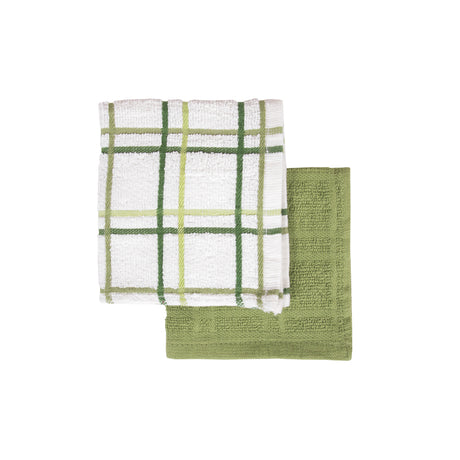Ritz Cactus Cotton Check Dish Cloth 2 pk