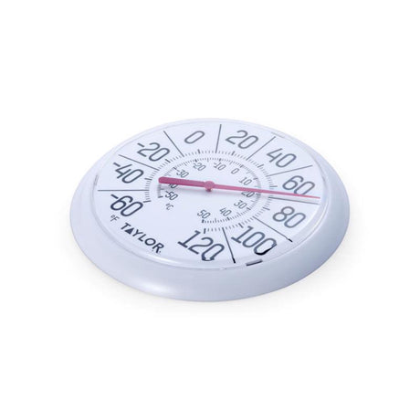 Taylor Dial Thermometer Plastic White 8.5 in.