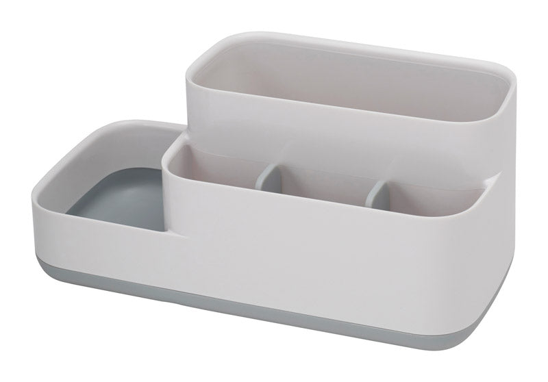 BATHROOM CADDY GRY/WHT