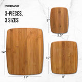 Farberware 14 in. L X 11 in. W X 0.25 in. Bamboo Cutting Board Set