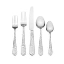 Pfaltzgraff Silver Stainless Steel Swirl Pattern on handle Flatware Set 20 pk