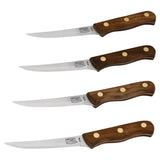 Chicago Cutlery Walnut Tradition Stainless Steel Steak Knife Set 4 pc