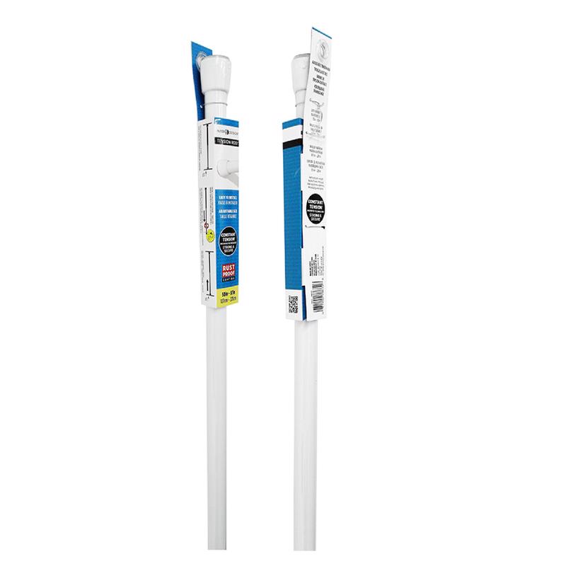 SHOWER ROD 50-87"WHT