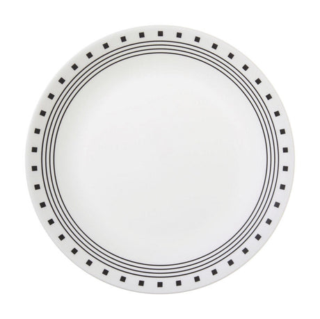 PLATE BLK/WHT 10.25"