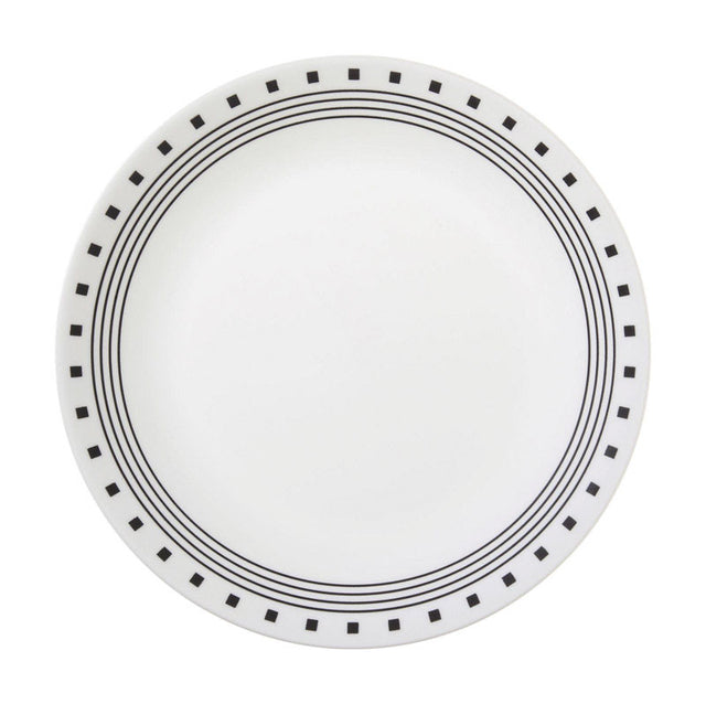 PLATE BLK/WHT 10.25"