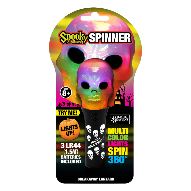 Magic Seasons 7.5 in. Prelit Spooky Spinner Lights