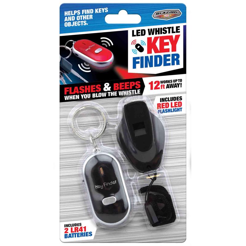 Blazing LEDz Plastic Assorted LED Whistle Key Finder