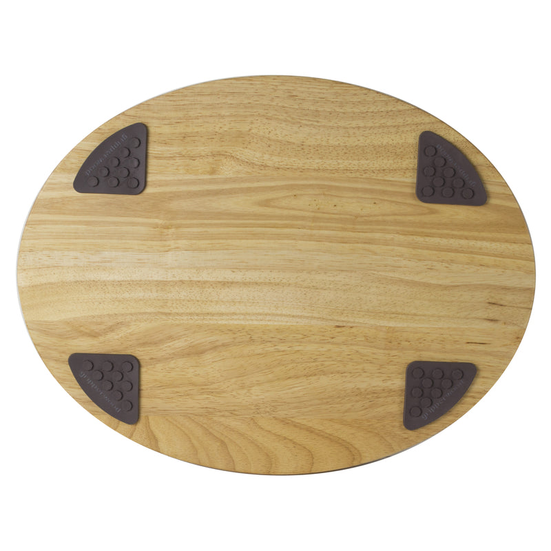 Architec Gripperwood 18 in. L X 14 in. W Rubberwood Concave Carving Board