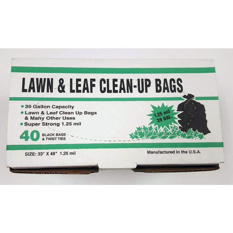 Primrose Plastics 39 gal Lawn and Leaf Bags Twist Ties 40 pk 1.25 mil