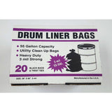 Primrose Plastics 55 gal Drum Liners Twist Tie 20 pk 3 mil